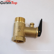 GutenTop High Quality industry water heater brass safety valve customized forged male threaded pressure relief valve for solar